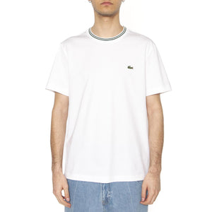T-Shirt 001 White - Maglietta Girocollo Uomo Bianca TH9903-001  LACOSTE 