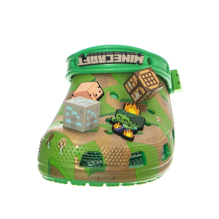 Kids Cls Elevated Minecraft Clog K Military - Sandali Bambino Verdi CR.208473-MLT  CROCS 