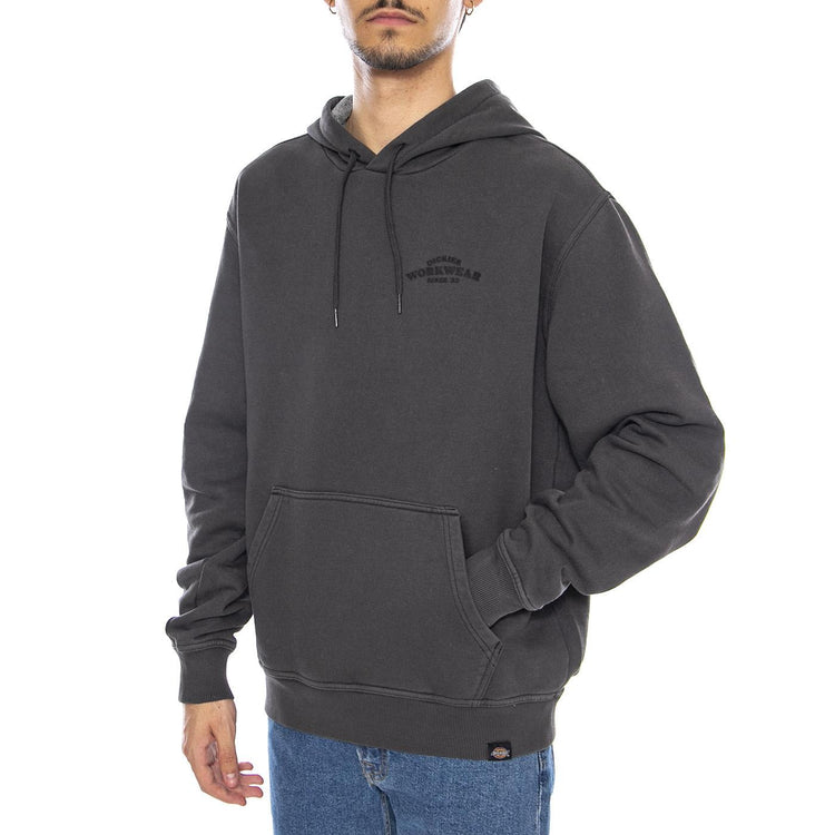 Christiana GD Hoodie Black - Felpa con Cappuccio Uomo Nera DK0A87NQBLK1  DICKIES 