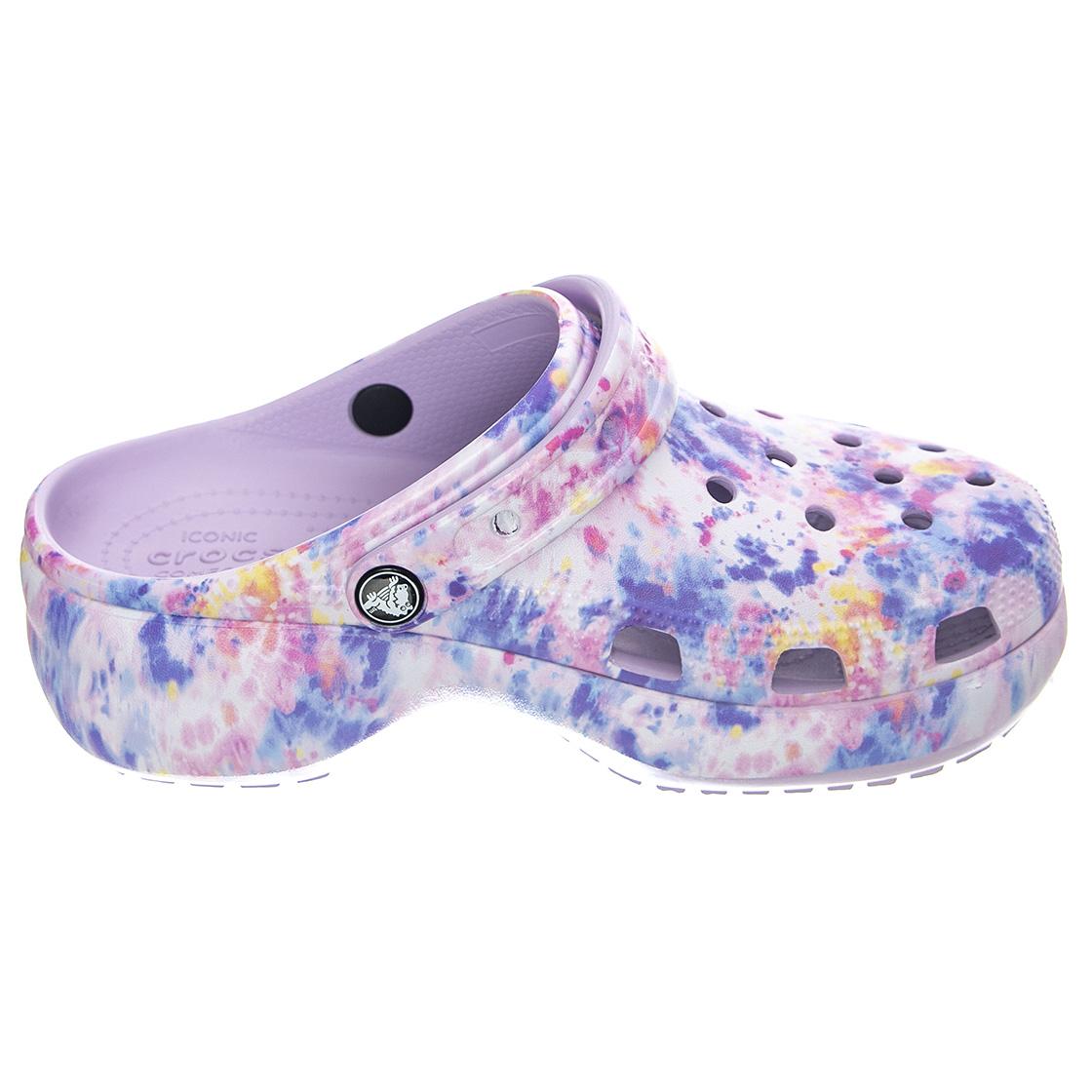 Classic Platform - Sandali Donna Multicolore / TieDye Graphic / Lavender CR.207151-LVMT  CROCS 
