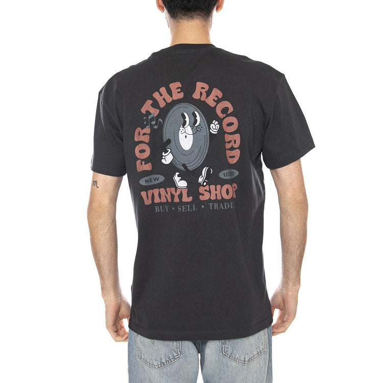 LEE VINYL TEE WASHED BLACK - Maglietta Girocollo Uomo Nera 112376460 BLK LEE 