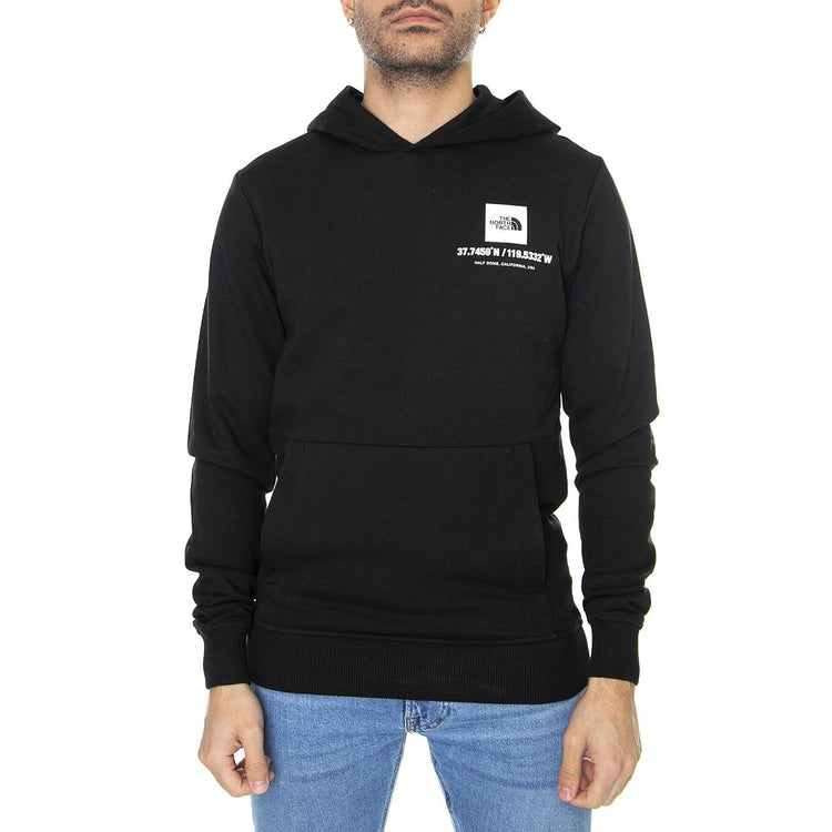 M Coordinates Hoodie EU Tnf Black - Felpa con Cappuccio Uomo Nera NF0A826UJK31  THE NORTH FACE 