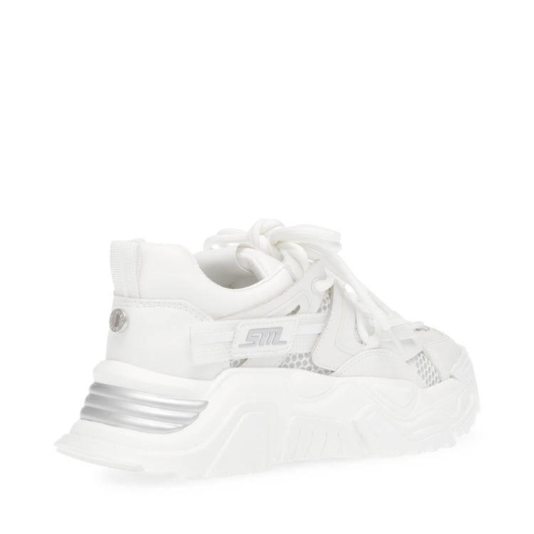 Kingdom White / White - Scarpe Straingate Profilo Basso Donna Bianche SMPKINGDOM-11E  STEVE MADDEN 