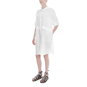 Womens Sassa  Polo Shirt Dress - White - Abito Polo Donna Bianco 182652-101  ELVINE 
