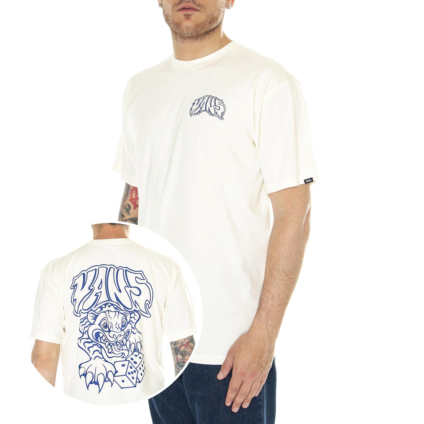 Prowler SS Tee Marshmallow - Maglietta Girocollo Uomo Beige VN000G4NFS81  VANS 