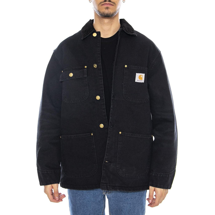 OD Detroit Chore Coat Black / Black - Giacca Uomo Nera I035613.00E4O  CARHARTT WIP 