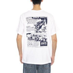 SS Relaxed Fit Tee - Coastal Creative Fresh And Smooth Pumice Stone - Maglietta Girocollo Uomo Bianca con Stampa 16143 2447 LEVIS 