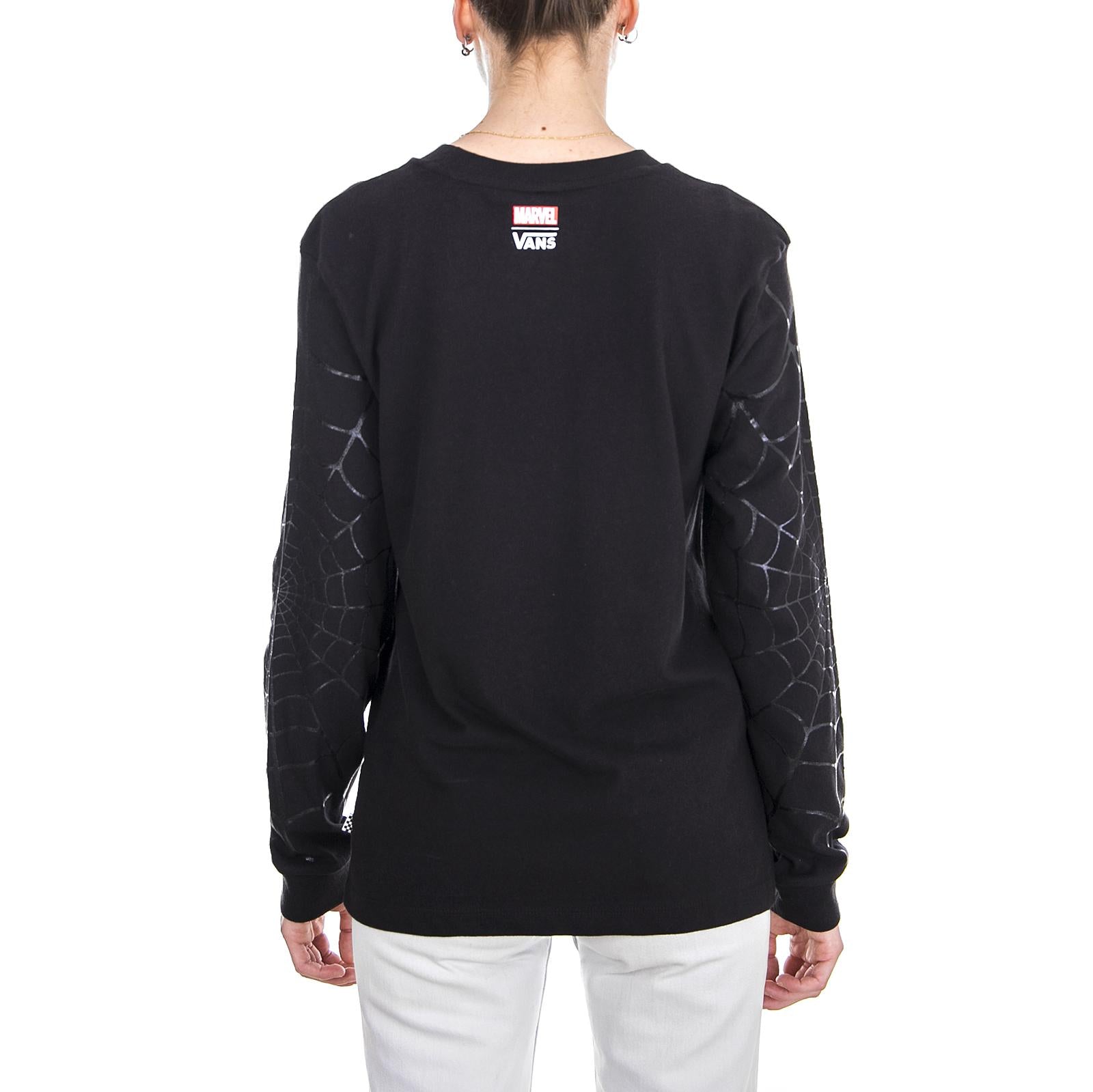 WM SPIDEY WEBS LS BF TEE Black VA3QXQBLK  VANS 
