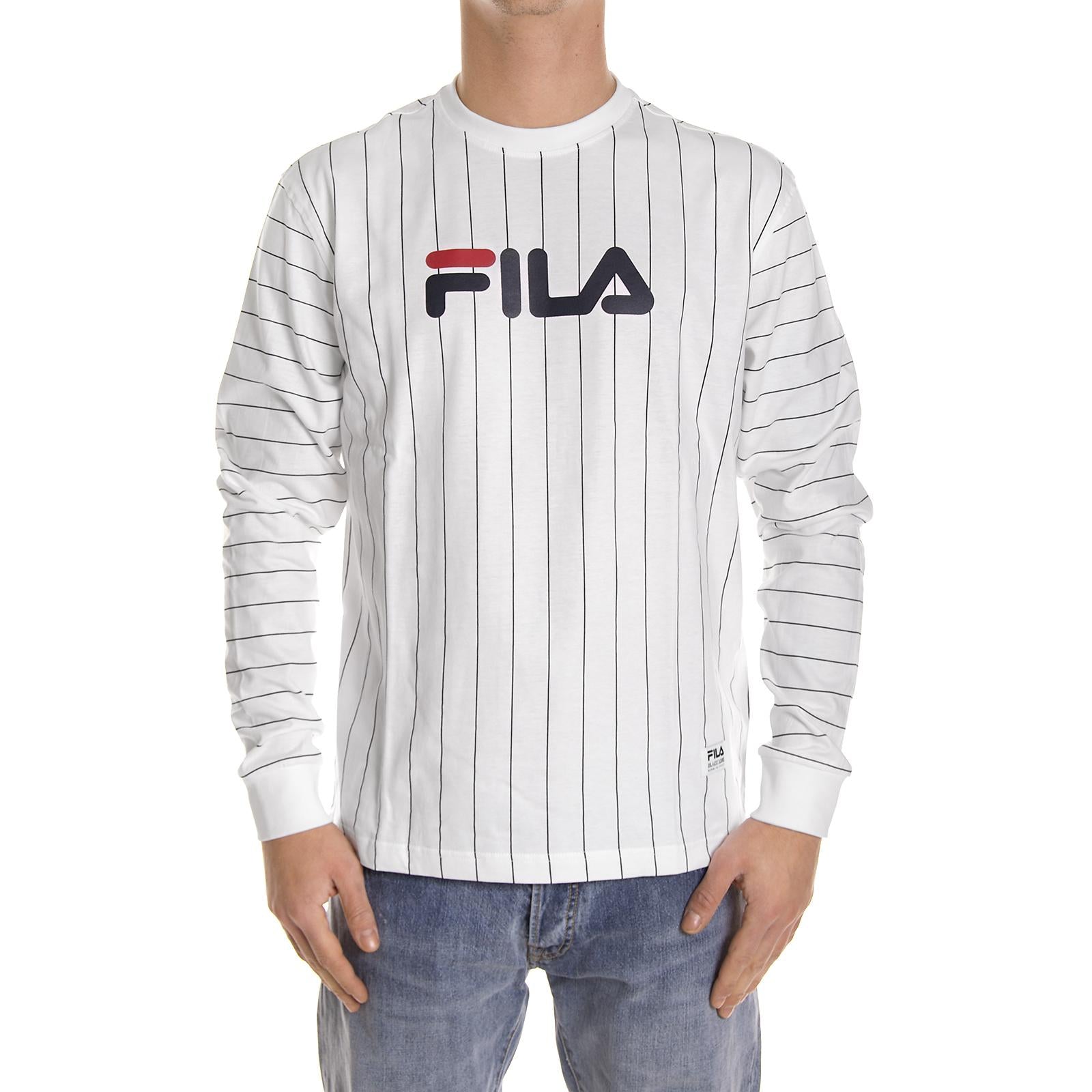 LS STRIPE TEE WHITE 76664_4  FILA 