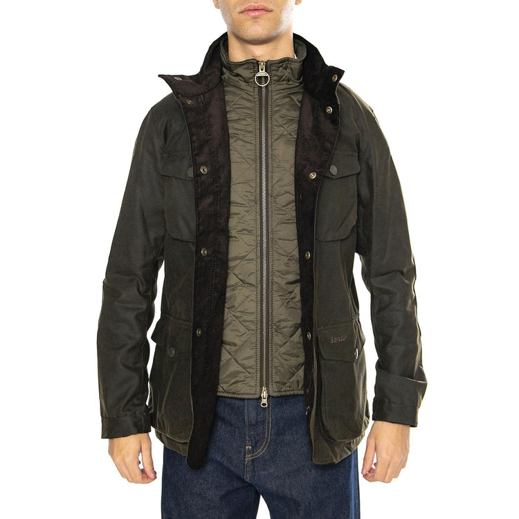 Ogston Wax Jacket Olive - Giacca Uomo Verde MWX0700-OL51  BARBOUR 