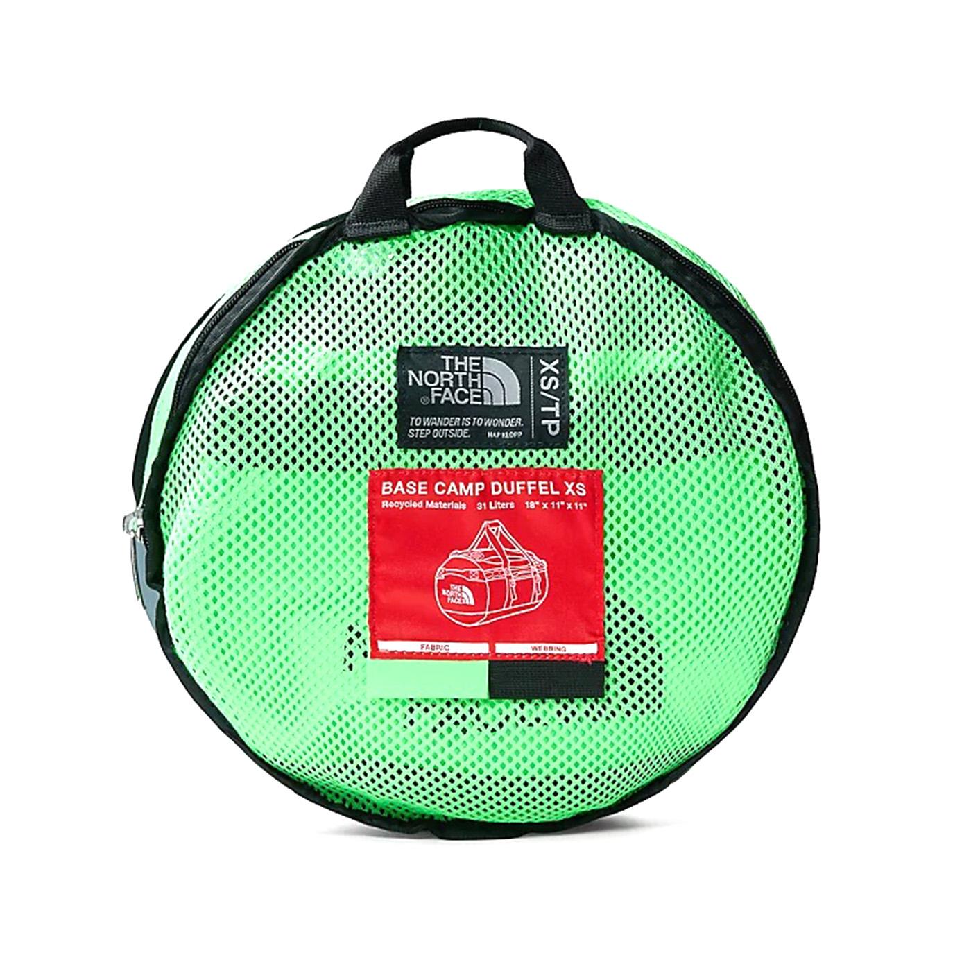 Base Camp Duffel - XS Chlorophyl Green / Tnf Balck - Borsa da Viaggio Verde NF0A52SSC321  THE NORTH FACE 