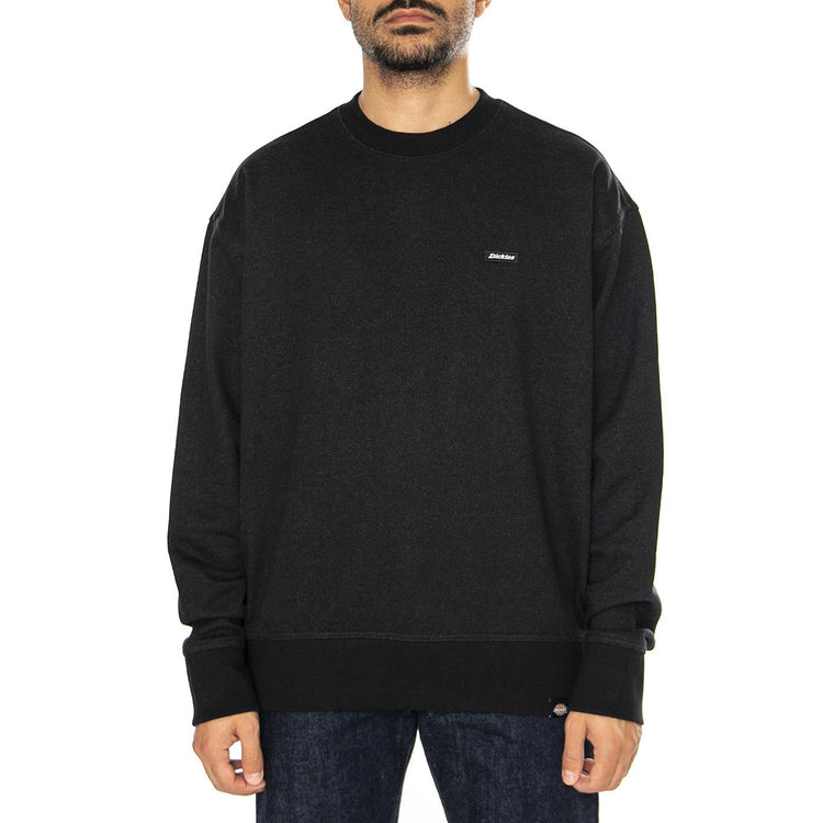 Clancy Heavyweight Sweatshirt Black - Felpa Girocollo Uomo Nera DK0A87CKBLK1  DICKIES 
