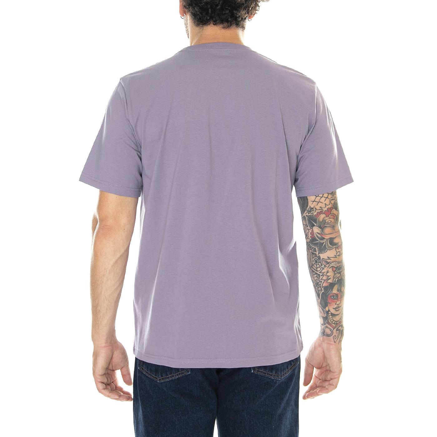 S/S Pocket T-Shirt Glassy Purple - Maglietta Girocollo Uomo Viola I030434.1NHXX  CARHARTT WIP 