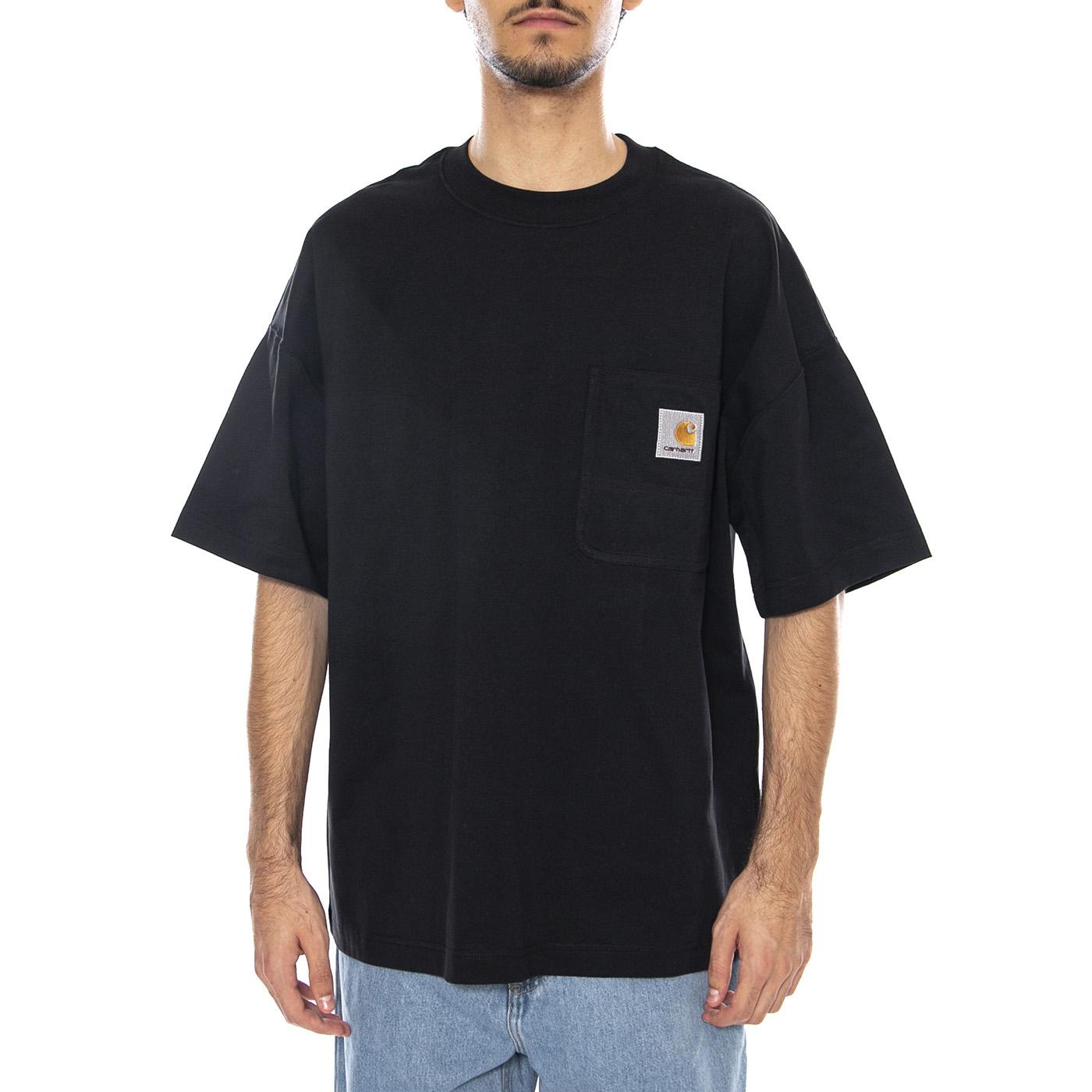 S/S Work Pocket T-Shirt Black - Maglietta Girocollo Uomo Nera I035523.89XX  CARHARTT WIP 