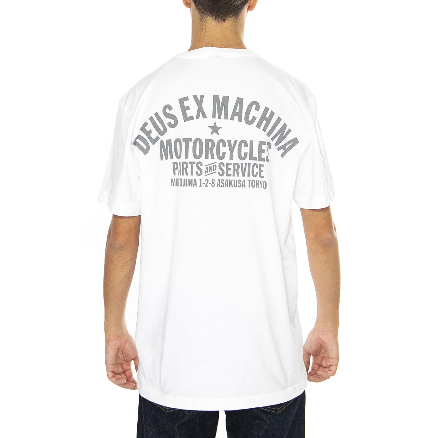 Tokyo Address White - Maglietta Girocollo Uomo Bianca T_DMW41808R-WHT  DEUS EX MACHINA 