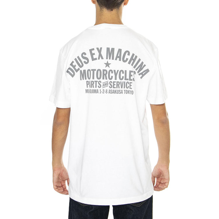 Tokyo Address White - Maglietta Girocollo Uomo Bianca T_DMW41808R-WHT  DEUS EX MACHINA 