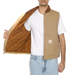 Sansome Vest Tiger's Eye Brown - Giacca Smanicata Uomo Marrone A8580-0001  LEVIS 