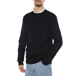 ONSWYLER Life Reg 14 LA Crew Knit Noos Black - Maglione Girocollo Uomo Nero 22020088-Black  ONLY & SONS 