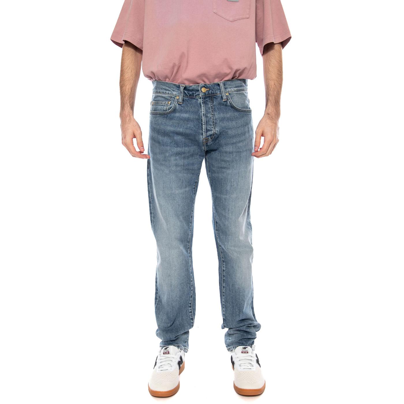 Klondike Pant Blue - Pantaloni Denim Jeans Uomo Blu I024898 01WJ CARHARTT WIP 