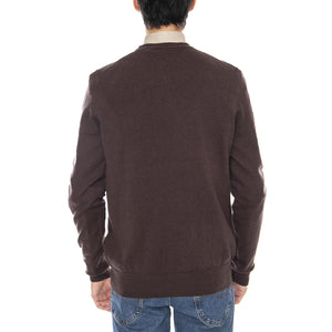 Cotton Merino Crew Neck Jumper Espresso - Maglione Uomo Marrone KN2110VC-X863 . LYLE & SCOTT 
