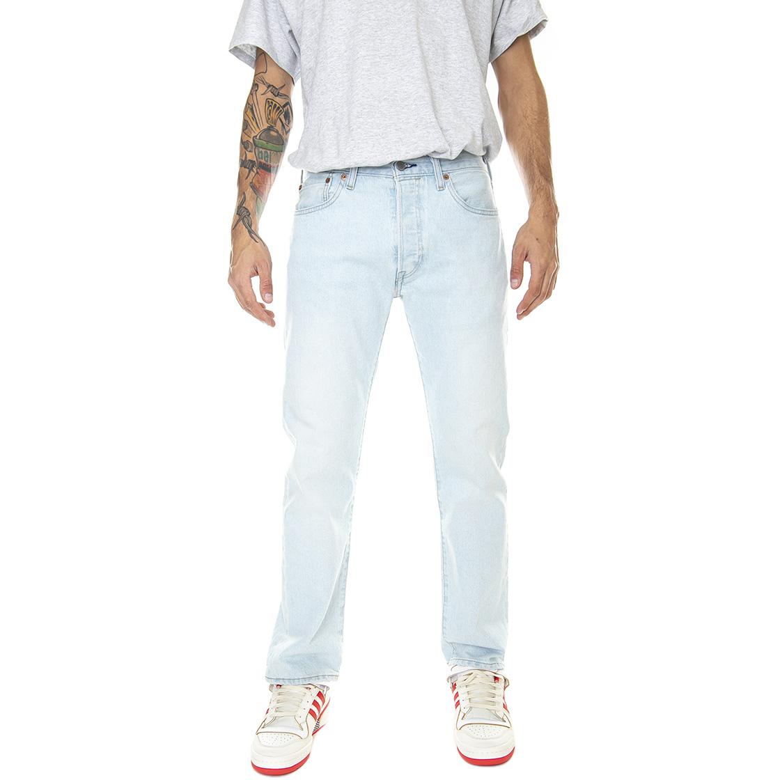501 Levi's Original Z0914 Light Indigo - Pantaloni Denim Jeans Uomo Blu Chiaro 00501-3330  LEVIS 
