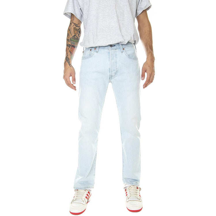 501 Levi's Original Z0914 Light Indigo - Pantaloni Denim Jeans Uomo Blu Chiaro 00501-3330  LEVIS 