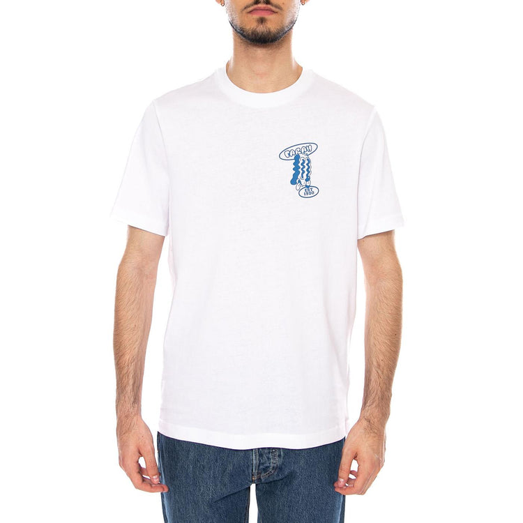 TRISTAN GRAPHIC SS - Maglietta Girocollo Uomo Bianca F4KSG041 104 FARAH 