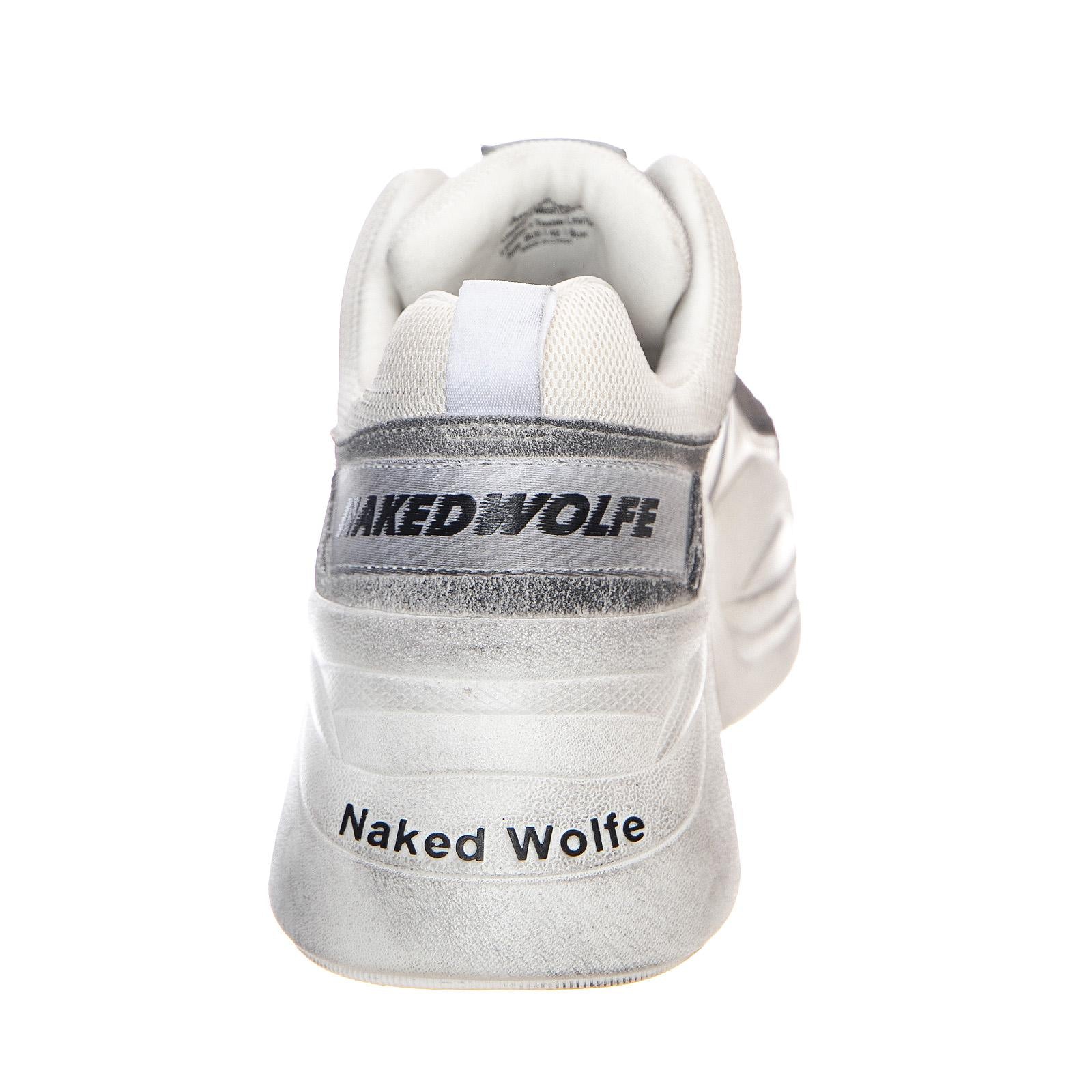 Titan Sneakers - Dirty White - Scarpe Profilo Basso Uomo Bianche NWMTITAN-WHT  NAKED WOLFE 