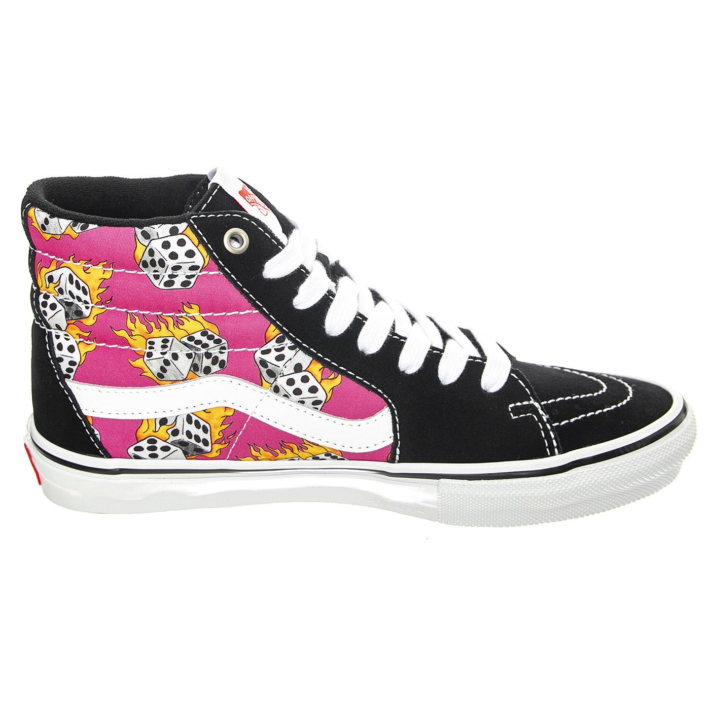 MN Skate SK8-Hi Fuchsia Fedora - Scarpe Stringate Profilo Alto Uomo Nere / Multicolore VN0A5FCCBLM1  VANS 