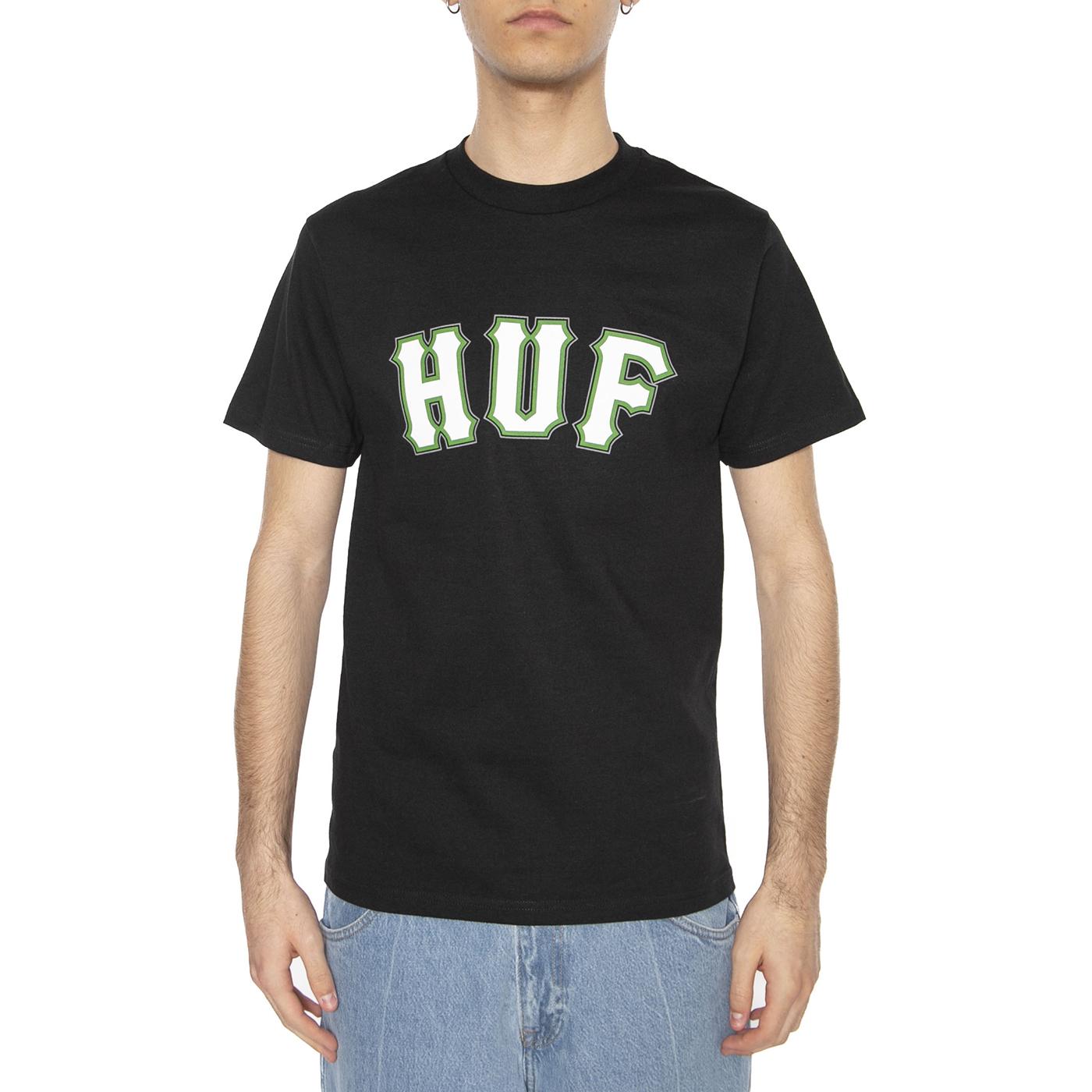 Giant S/S Tee Black - Maglietta Girocollo Uomo Nera TS02401-BLACK  HUF 