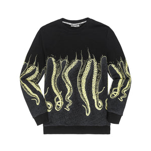 YELLOWGREY OCTOPUS CNC CREWNECK BLACK 18SOSC04-BLK  OCTOPUS 