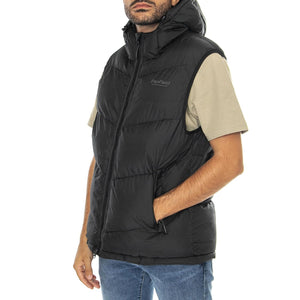 Hudson Script Angled Quilt Rip Black - Giacca Smanicata con Cappuccio Uomo Nera PFD0052-023  PENFIELD 