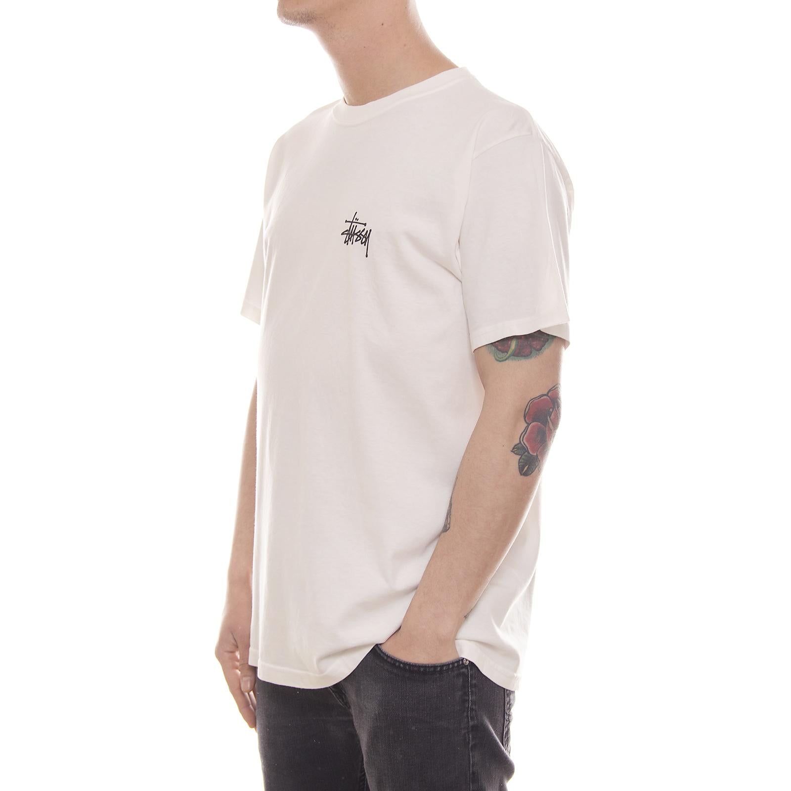 BASIC STUSSY PIG. DYED TEE NATURAL 1904031-NATURAL  STUSSY 