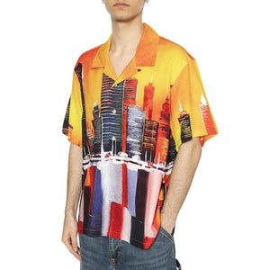 Concrete Jungle S/S Woven Top - Camicia Maniche Corte Uomo Multicolore BU00156-ORNGE  HUF 