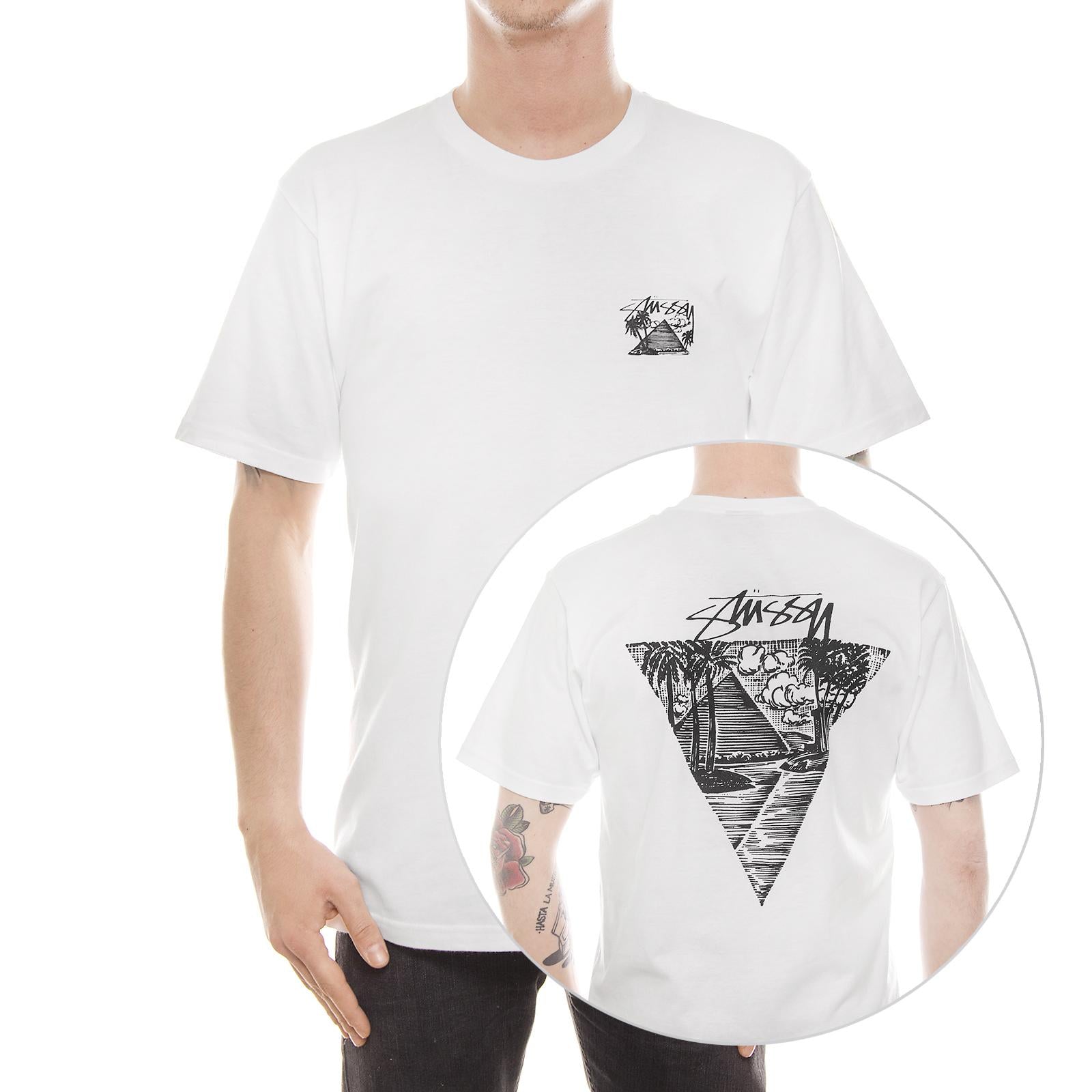 GIZA TEE WHITE 1904014-WHITE  STUSSY 