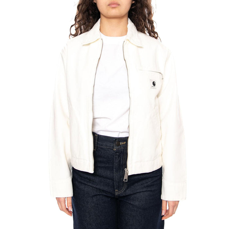 W' OG Detroit Jacket Wax / Wax - Giacca Donna Bianca I034844 0DJ02 CARHARTT WIP 