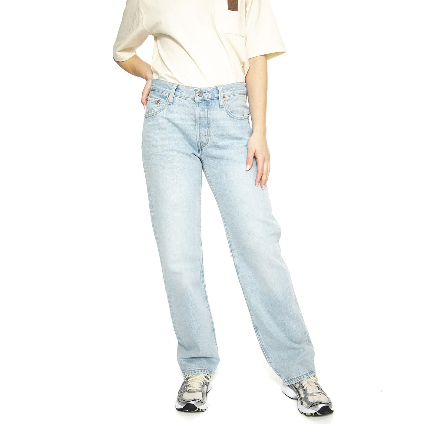 501 90's Light Indigo Worn In - Pantaloni Denim Jeans Donna Blu A1959-0011  LEVIS 