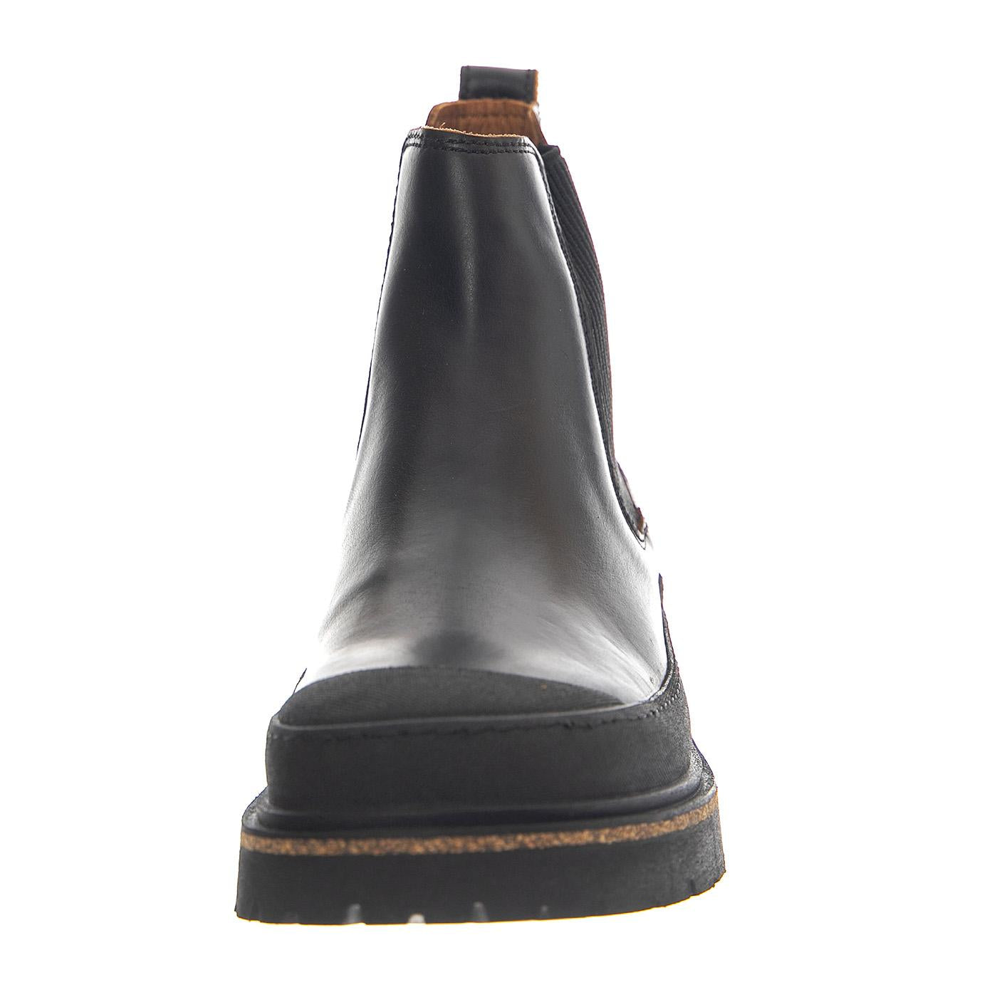 Prescott Slip On Women black, Pull Up Leather - Stivaletti alla Caviglia Donna Marroni 1025218  BIRKENSTOCK 