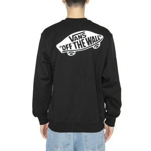 Style 76 II Loose Ft Crew Black / White - Felpa Girocollo Uomo Nera VN000P52Y281  VANS 