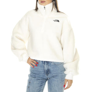 W Platte High Pile Fleece 1/4 Zip Gardenia White - Felpa Donna Bianca NF0A5GGIN3N1  THE NORTH FACE 