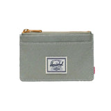 Herschel Oscar Cardholder Seagrass - Porte-cartes avec Fermeture Éclair Vert ACCESSOIRES HERSCHEL