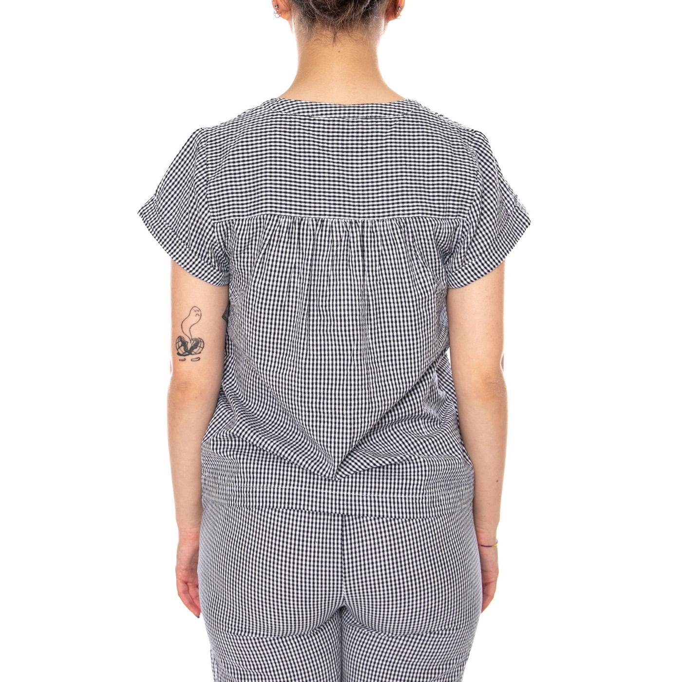 BLOUSE NAVY - Blusa Donna Blu Multicolore 4.61.085.85 202 MD'M 