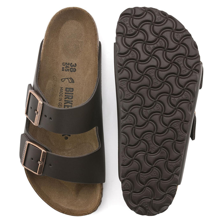 Arizona BS Dark Brown Natural Leather Narrow Fit - Sandali Uomo Marroni (Calzata Stretta) 0051103 . BIRKENSTOCK 
