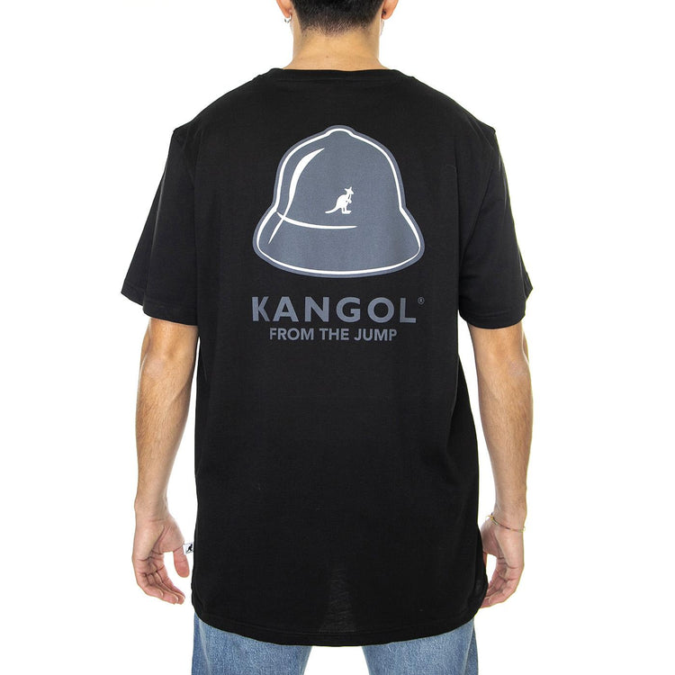 Cap Heritage Black - Maglietta Girocollo Uomo Nera KAF22UTS219-99  KANGOL 