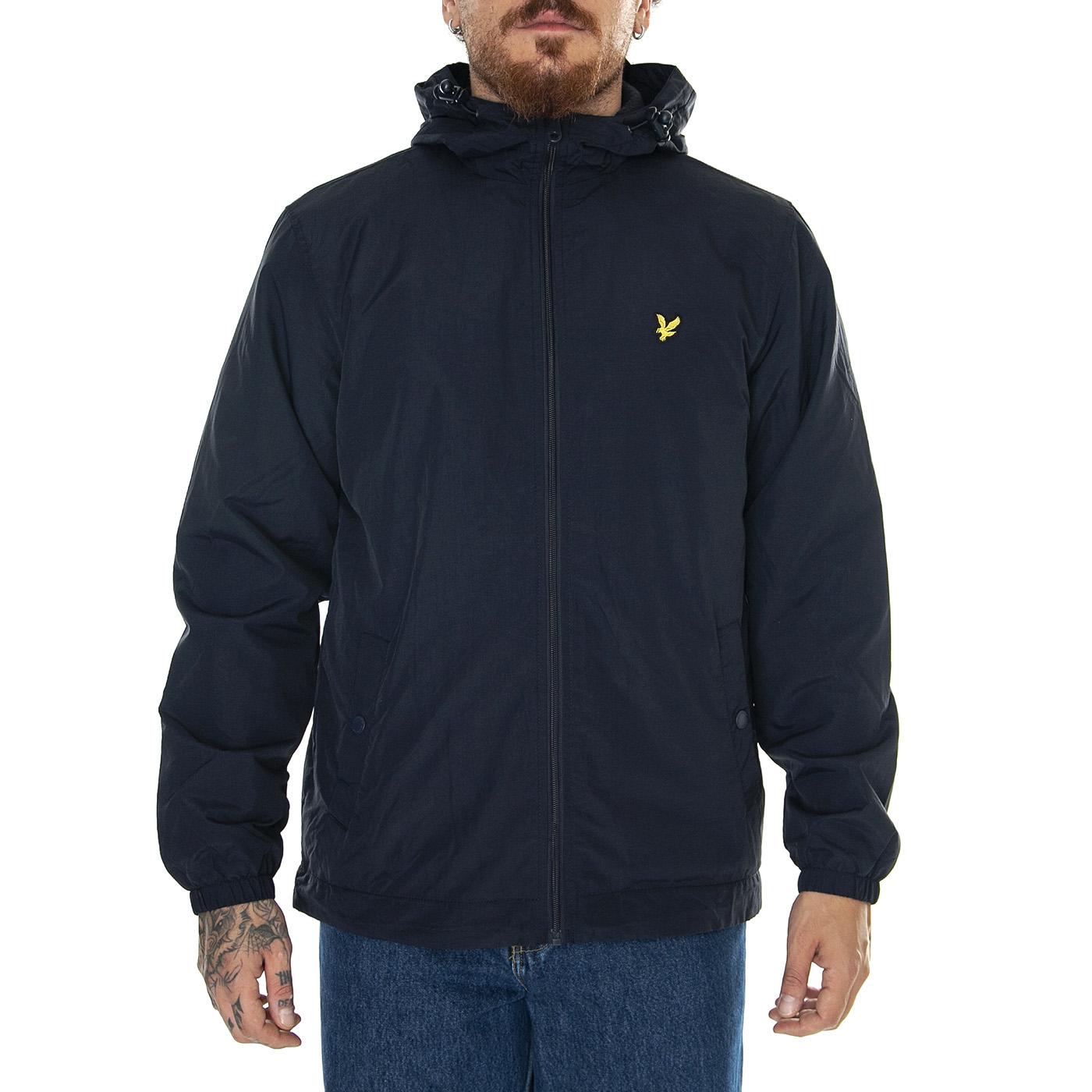Zip Through Hooded Jacket Flee Dark Navy - Giacca Invernale Uomo Blu JK1991V-Z271  LYLE & SCOTT 