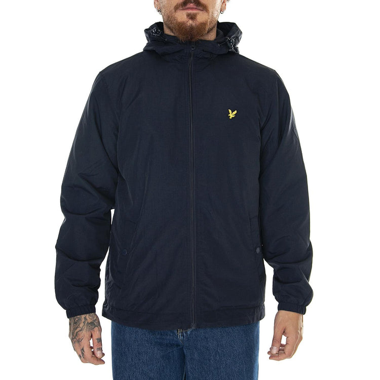 Zip Through Hooded Jacket Flee Dark Navy - Giacca Invernale Uomo Blu JK1991V-Z271  LYLE & SCOTT 