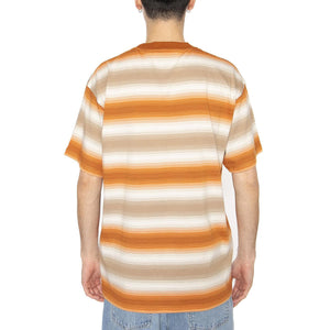 S/S Dashner T-Shirt Dashner Stripe, Pumpkin - Maglietta Girocollo Uomo Multicolore I034489.2Q3XX  CARHARTT WIP 