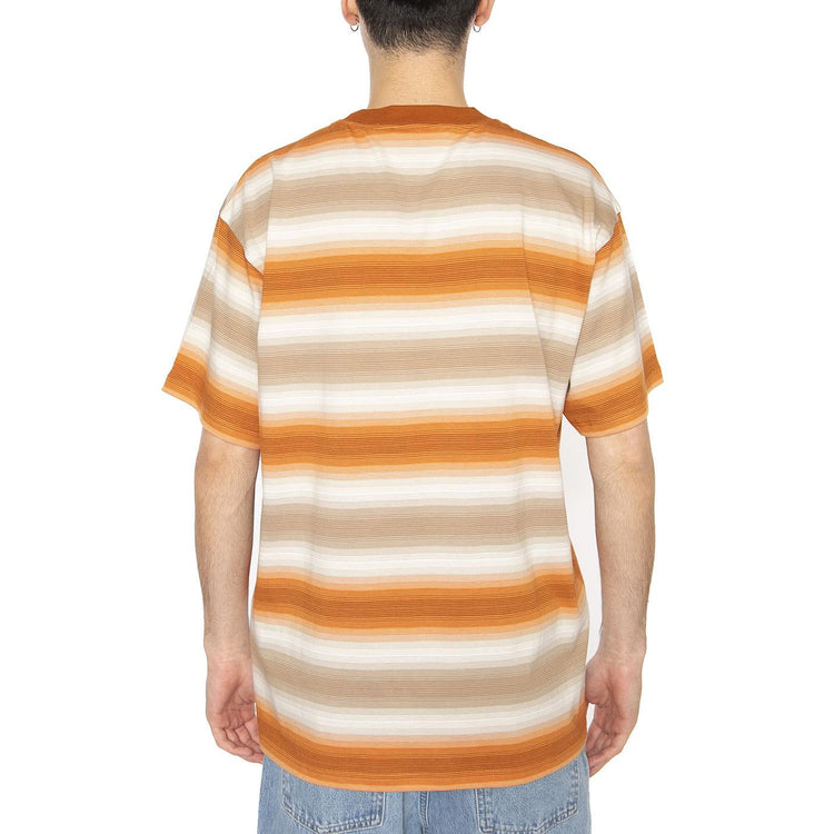 S/S Dashner T-Shirt Dashner Stripe, Pumpkin - Maglietta Girocollo Uomo Multicolore I034489.2Q3XX  CARHARTT WIP 