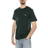 PLAIN T-SHIRT DARK GREEN - Men's Crew Neck T-Shirt Green Men LYLE & SCOTT