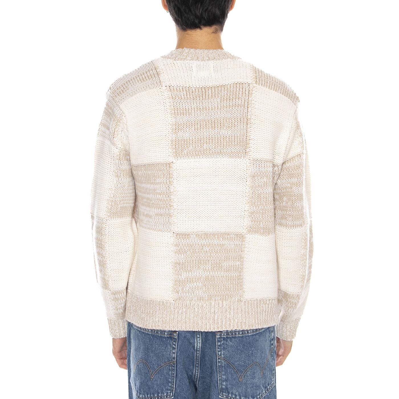 Dominic Sweater Silver Grey Multi - Maglione Girocollo Uomo Multicolore 151000076 SIG OBEY 